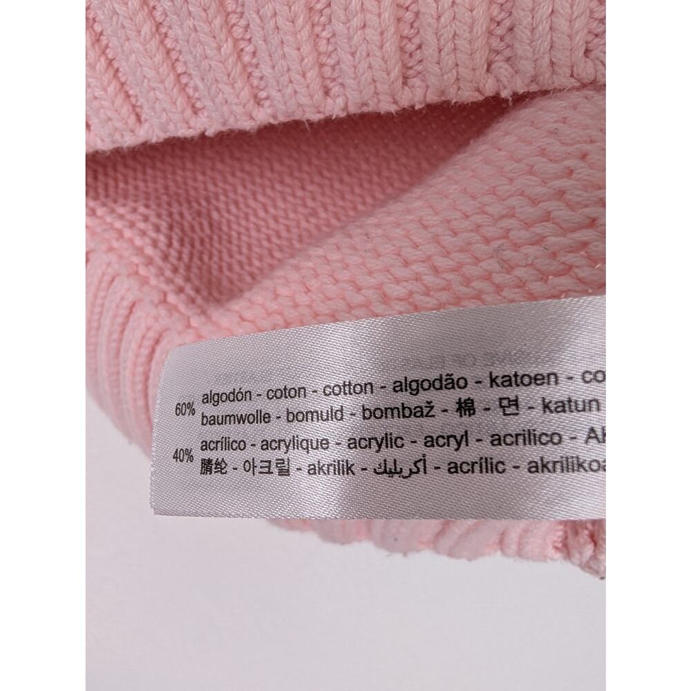 Zara Sweater Vest Chunky Knit Cropped Barbie 90s Y2K Cottagecore Pink Size S - Picture 7 of 10